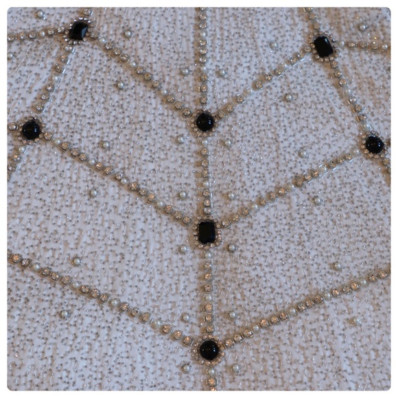 ALICE +OLIVIA Hollie Crystal Pearl Embellished Dress - Picture 12 of 15